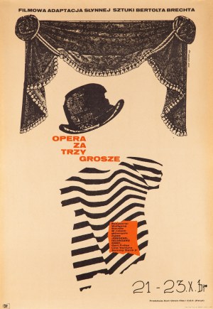 Opera za trzy grosze - proj. Eryk LIPIŃSKI (1908-1991), 1968
