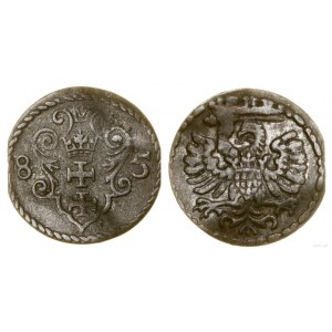 Polska, denar, 1585, Gdańsk