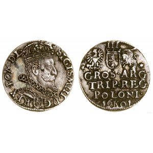 Polska, trojak, 1601 K, Kraków