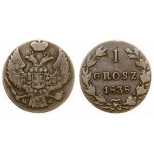 Polska, 1 grosz, 1838, Warszawa