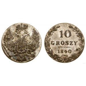 Polska, 10 groszy, 1840 MW, Warszawa