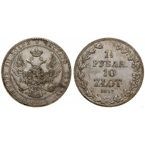 Polska, 1 1/2 rubla = 10 złotych, 1837 MW, Warszawa