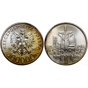 Polska, 100.000 złotych, 1990, USA