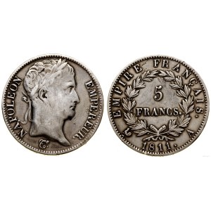 Francja, 5 franków, 1811 A, Paryż
