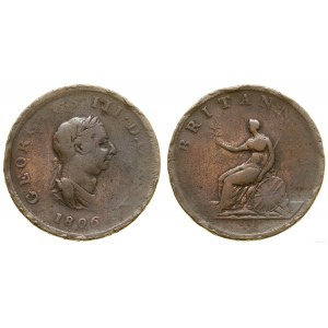 Wielka Brytania, 1/2 pensa, 1806, Handsworth (Soho Mint)