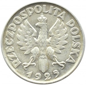 Polska, II RP, Kłosy, 2 złote 1925 bez kropki, Filadelfia