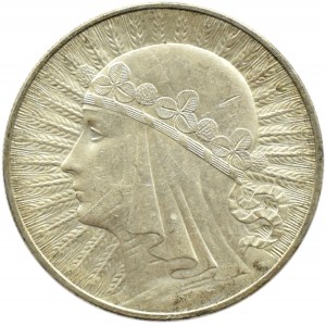 Polska, II RP, Głowa Kobiety, 10 złotych 1933, Warszawa