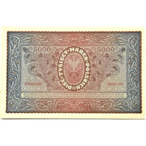 Polsko, Druhá republika, 5000 marek 1920, II. série AH, Varšava, UNC/UNC-