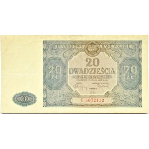 Polen, RP, 20 Zloty 1946, Serie C, Warschau