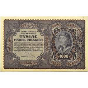 Poland, Second Republic, 1000 marks 1919, 2nd series AE - type 4, Warsaw, UNC