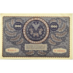 Polen, Zweite Republik, 1000 Mark 1919, III Serie A - Typ 8, Warschau