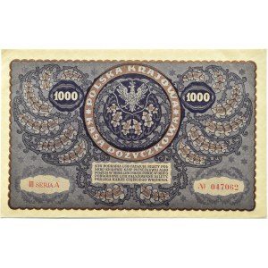 Poland, Second Republic, 1000 marks 1919, III series A - type 8, Warsaw