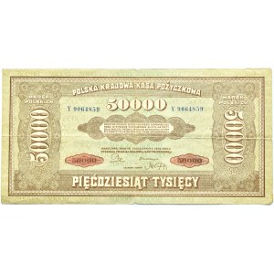 Polen, Zweite Republik, 50000 Mark 1922, Serie Y, Warschau