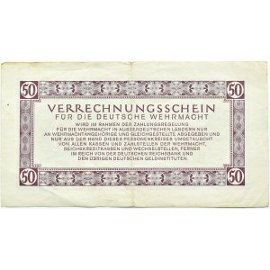Germany, Vermacht, vouchers 50 marks 1944, highest denomination