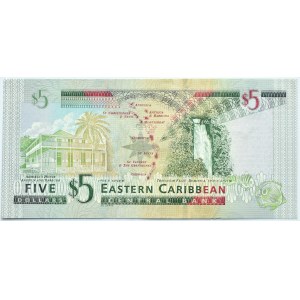 Eastern Caribbean, Elizabeth II, $5 2003 St. Vincent, K series, UNC - rare