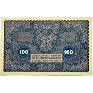 Polen, Zweite Republik, 100 Mark 1919, IE Serie S, Warschau