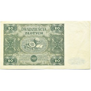 Polen, RP, 20 Zloty 1947, Serie C, Warschau