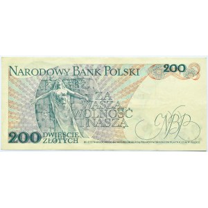 Polska, PRL, J. Dąbrowski, 200 złotych 1976, seria P, Warszawa