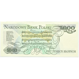 Polen, PRL, F. Chopin, 5000 Zloty 1988, CT-Serie, Warschau, UNC