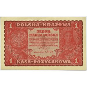 Polen, Zweite Republik, 1 Mark 1919, 1. Serie CB, Warschau