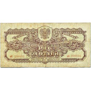 People's Poland, Lublin series, 5 gold 1944, AE series, ....-owe