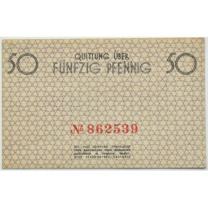 Poland, Ghetto Lodz, 50 fenig 1940, numerator type I