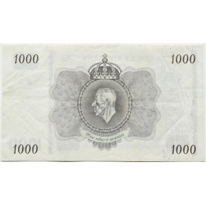 Schweden, 1000 Kronen 1965, Gustav Vasa, RARE