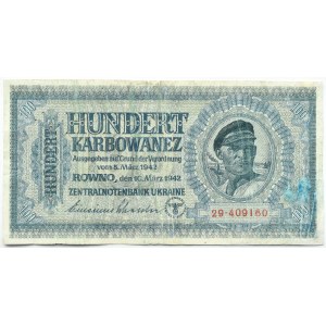 Ukraine, 100 Karfunkel 1942, Serie 29, Rowno