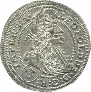 Austria, Leopold I, 3 krajcary 1703 GE, Praga