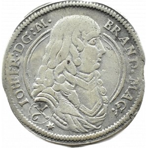 Německo, Brandenburg-Ansbach, Johann Friedrich, 1/6 tolaru 1676