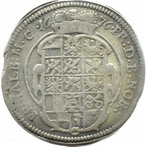 Německo, Brandenburg-Ansbach, Johann Friedrich, 1/6 tolaru 1676