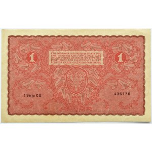 Polen, Zweite Republik, 1 Mark 1919, 1. Serie CG, Warschau