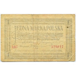 Polen, Zweite Republik, 1 Mark 1919, 1. Serie AC, Warschau