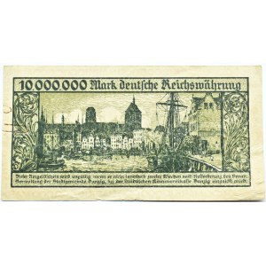 Free City of Danzig, 10 million marks 1923, series A