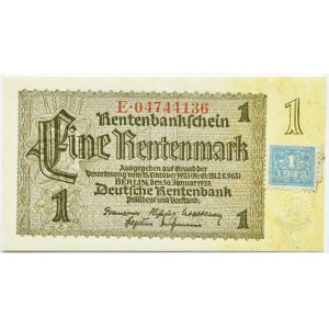 Nemecko, 1. známka 1937, s kupónom (1948), ruská okupačná zóna