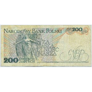 Polsko, PRL, J. Dabrowski, 200 zlotých 1976, série W, Varšava