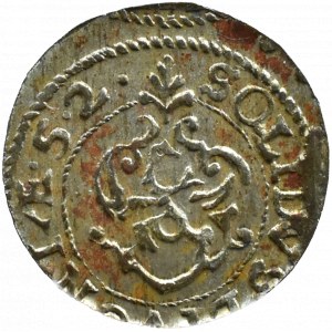 Okupacja Szwedzka, Krystyna Wazówna, szeląg inflancki 1652, Ryga