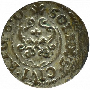 Okupacja Szwedzka, Karol X Gustaw, szeląg miejski 1660, Ryga