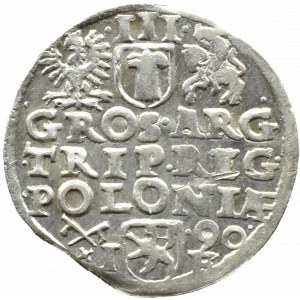 Sigismund III. Wasa, Trojak 1590 IF, Poznań