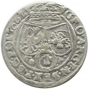 John II Casimir, sixpence 1662 GB-A, Lvov, Nice!