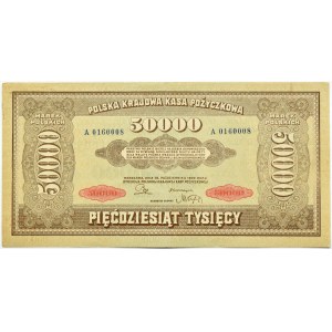 Poľsko, Druhá republika, 50000 mariek 1923, séria A, Varšava