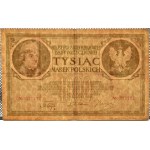 Polsko, Druhá republika, 1000 marek 1919, bez sériového listu, Varšava