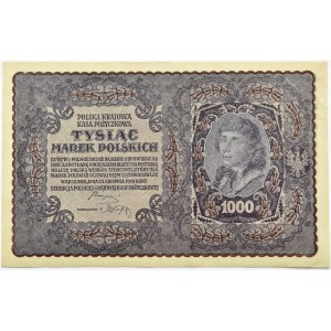 Poland, Second Republic, 1000 marks 1919, 1st series D - type 7, Warsaw