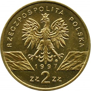Polska, III RP, 2 złote 1997, Jelonek Rogacz, Warszawa, UNC