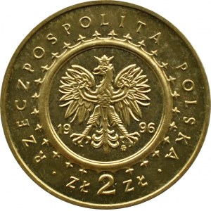 Polen, III RP, 2 Zloty 1996, Schloss Lidzbark, Warschau, UNC