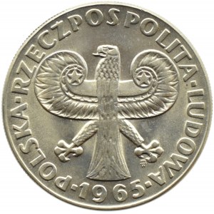 Polska, PRL, 10 złotych 1965, Kolumna Zygmunta, Warszawa, UNC