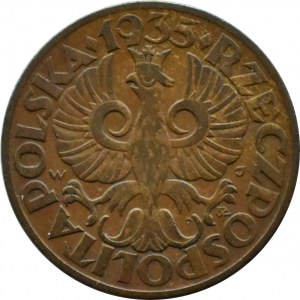 Poľsko, Druhá republika, 5 groszy 1935, Varšava