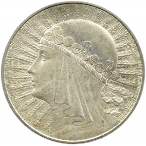 Polska, II RP, Głowa Kobiety, 10 złotych 1933, Warszawa