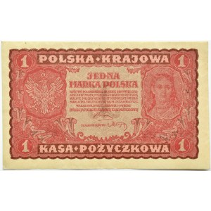 Polen, Zweite Republik, 1 Mark 1919, 1. Serie EE, Warschau