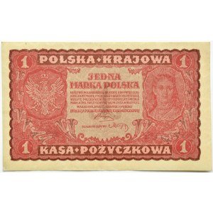 Poland, Second Republic, 1 mark 1919, 1st series EE, Warsaw